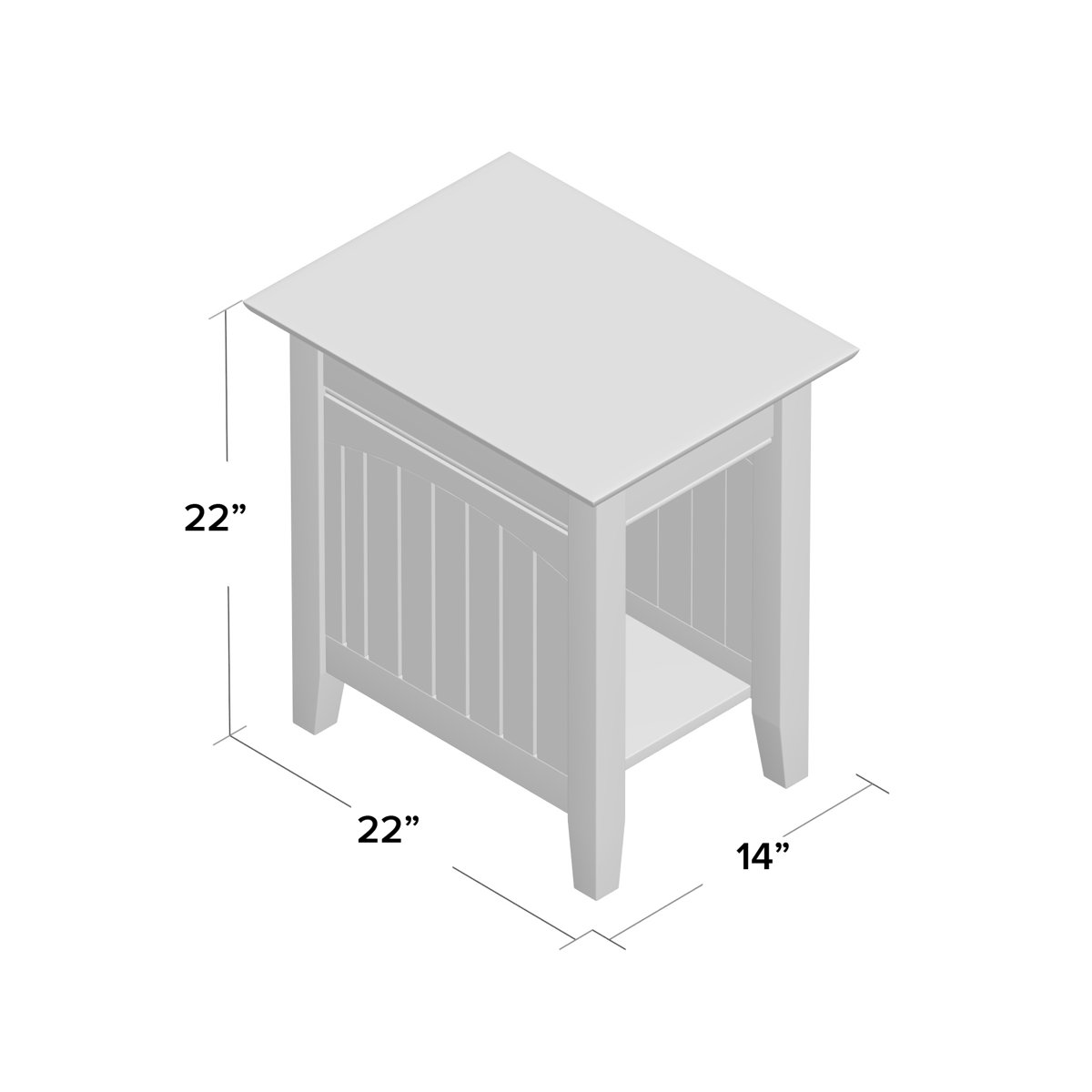 Highland Dunes Glenni 22'' Tall Solid Wood End Table and BuiltIn Outlets & Reviews Wayfair